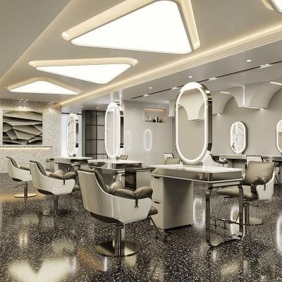 New Arrive Modern Hair Salon Mirrors Design Station with Lights with Charge