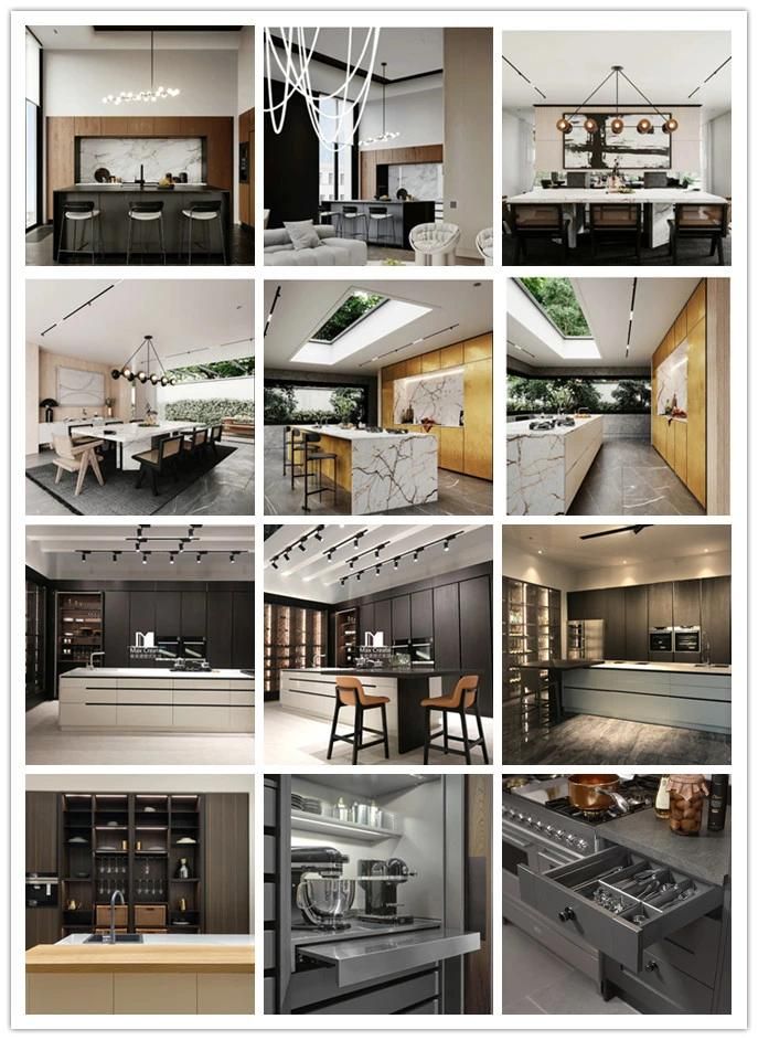 Pengbo Customied Modern Style Cabinetry Furniture Real Estate Project Kitchen Cabinet