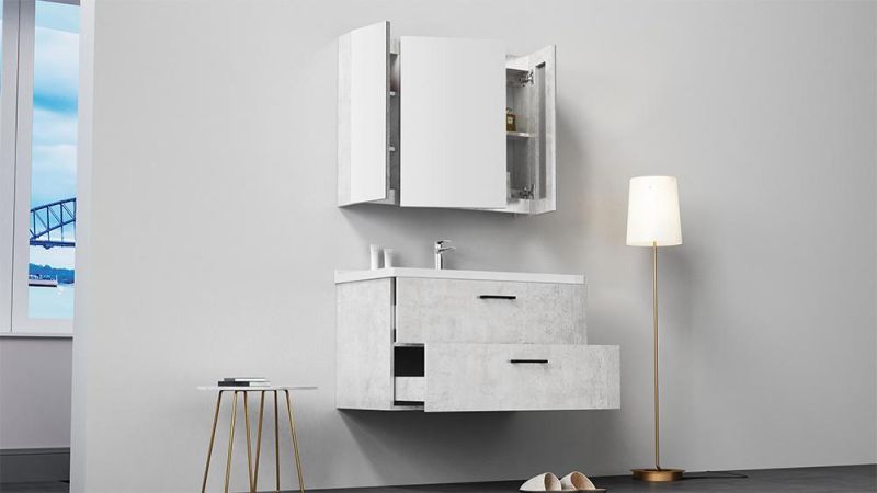 White Bathroom Vanities Furniture Modern Wall Mount Hotel Design Cheap USA