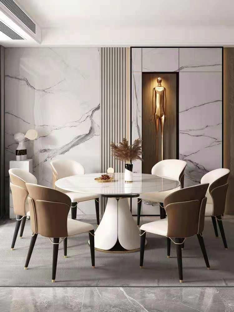 New Design Modern Hot Sale Cheap Marble Top Dining Table Set