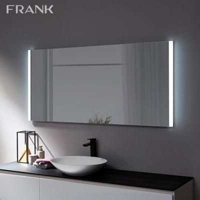 Modern Bathroom Mirror Wall Mounted Smart LED with Time Display