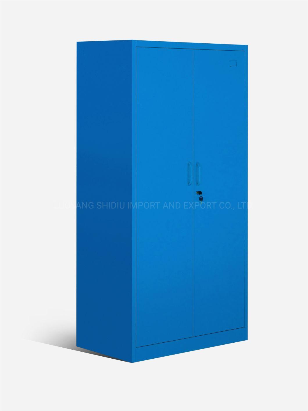 Modern 2 Door Metal Wardrobe for Home Use in Bed Room