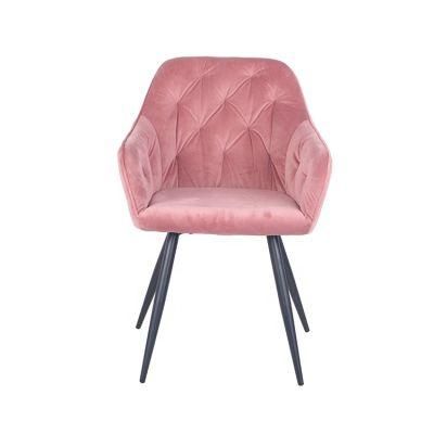 Wholesale Modern Design Home Furniture Velvet Furniture Upholstered Fabric Dining Chair