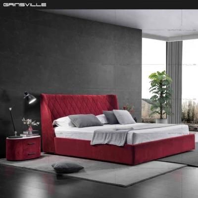 Modern Bed Furniture Beautiful Red Beds Fabric King Size Bed Gc1825