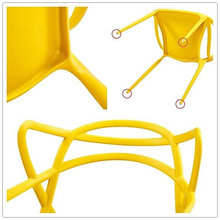 Simple Design Cheap Stackable Dining Plastic Chair for Restaurant