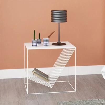 Nordic Modern Living Room Coffee Table Small Apartment Sofa Side Fashion Corner Metal Table