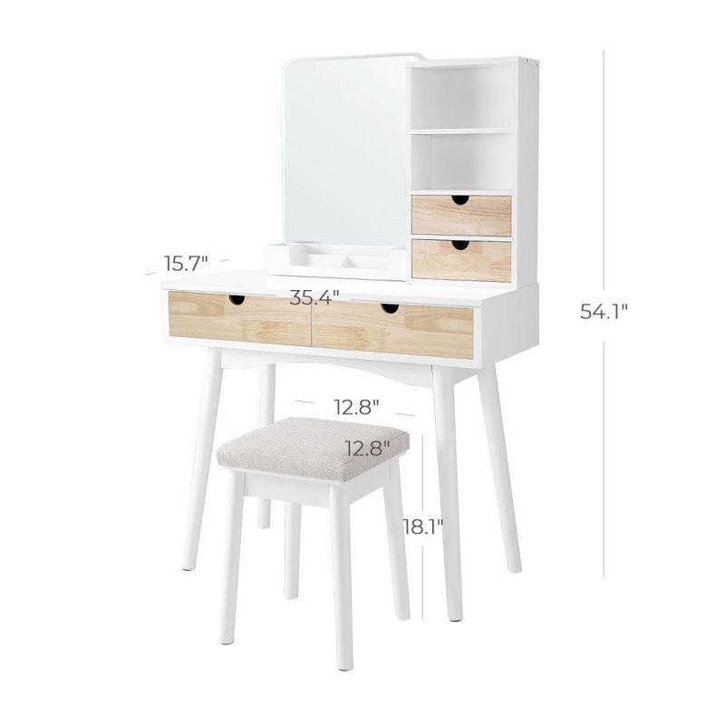 Dresser Set Modern Makeup Table with Mirror