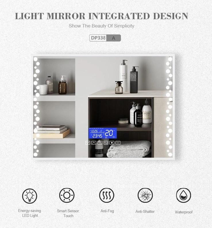 Dimmable Brightness LED Wall Bathroom Mirror for Makeup