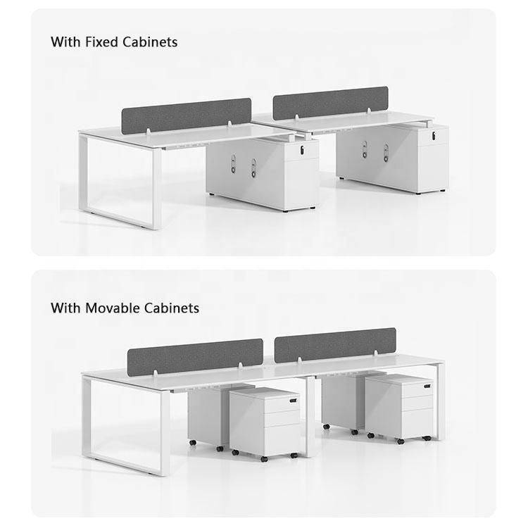 Modern Furniture Staff Office Table Chair Four-Person Partition Deck Employee Seat Computer Desk