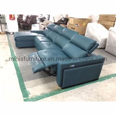 (MN-SF75) Modern Leather Home Furniture Electric Functional Recliner Sofa with USB Outlet for Living Room