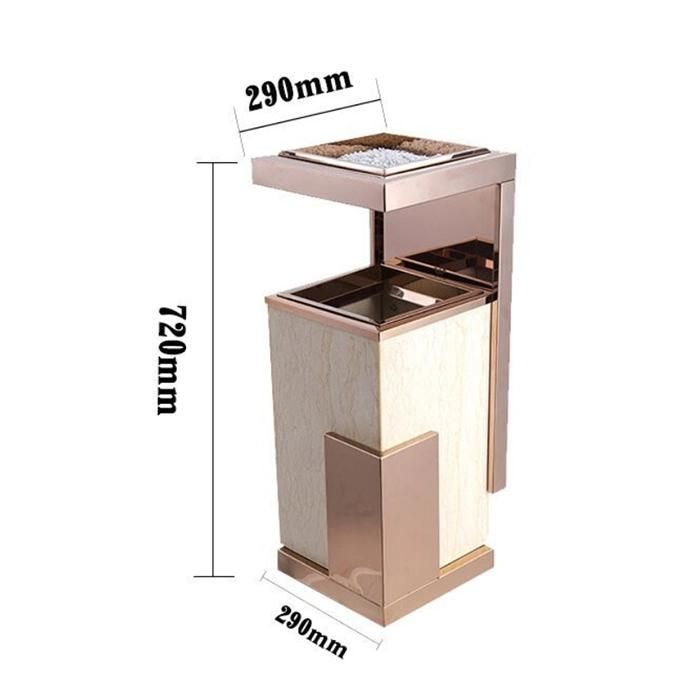 Custom Modern Business Household Office Hotel Wooden Trash Can