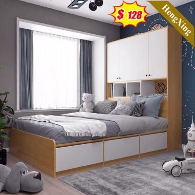 Modern Children Wooden Preschool Nursery Kids Bedroom Wardrobe Furniture Stackable Single Bed