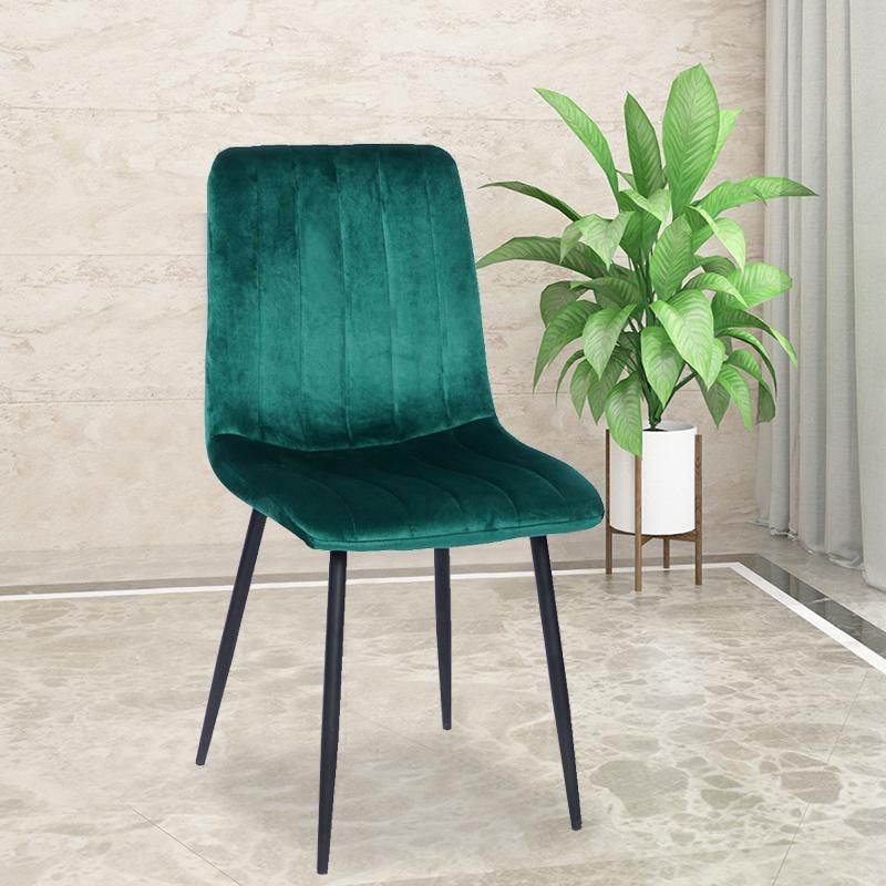 Luxury Nordic Design Modern Chair with Seat Colorful Velvet Furniture Chairs