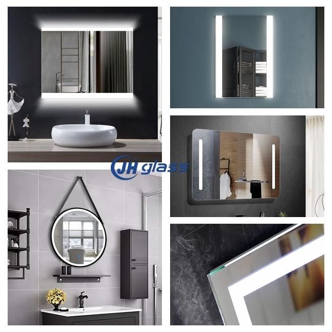 Wall Mounted Hotel Bathroom 3000K- 6500K Dimmer LED Lighted Anti-Fog Mirror with Ce Certificate