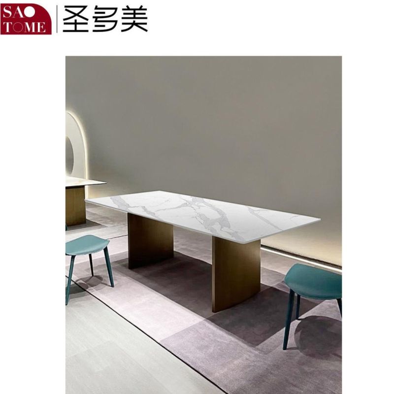 Modern Rock Plate Dining Room Furniture Dining Table