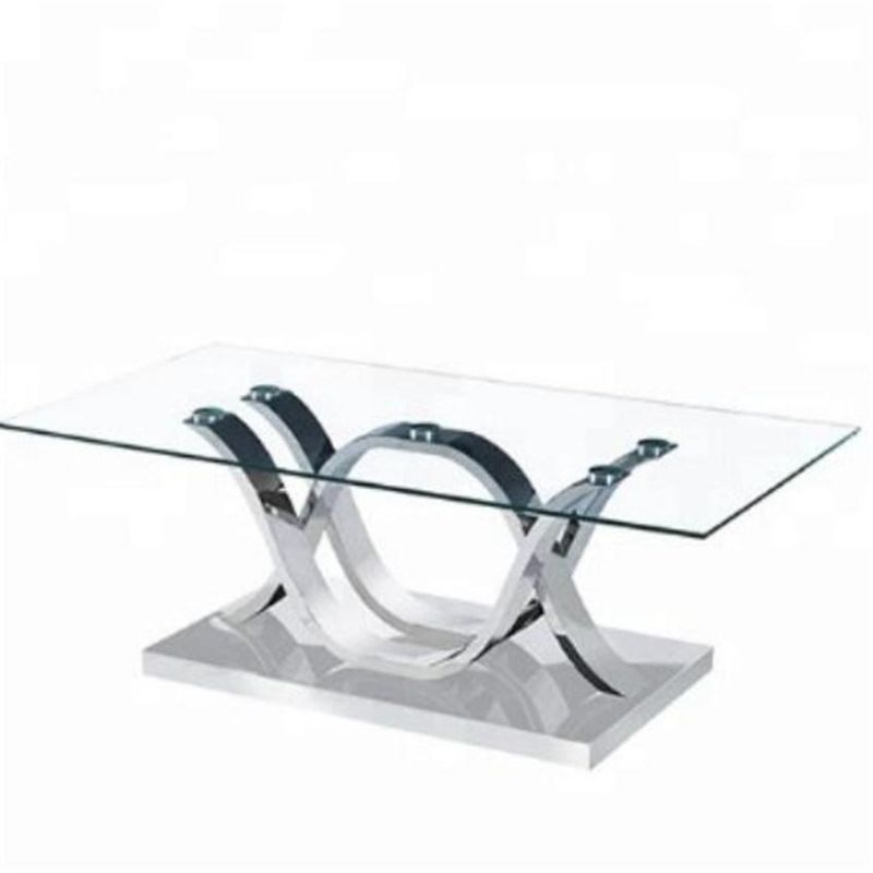 Modern Design Plexiglass Topmetal Base Console Table