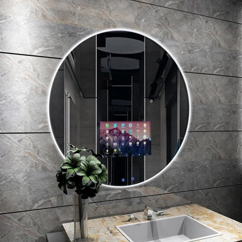 Hotel Bathroom Decorative Round Mirror LED Vanity Makeup Mirror with LED Lights