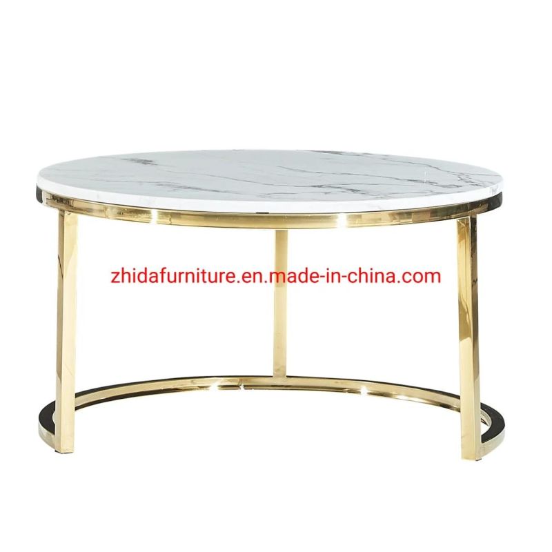 Luxury Marble Top Living Room Modern Hotel Lobby Side Table