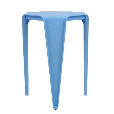 Modern Home Furniture Stackable Simple Colorful Plastic Chair Stools