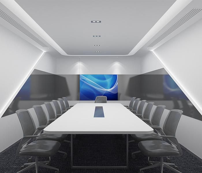 White Modern Office Boardroom Table Eco Friendly Conference Table