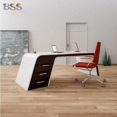 Custom Solid Surface Modern Office Desk and Chair Set