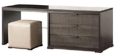 Five Star Hotel Room Furniture Custom Made Modern TV Credenza with Vanity