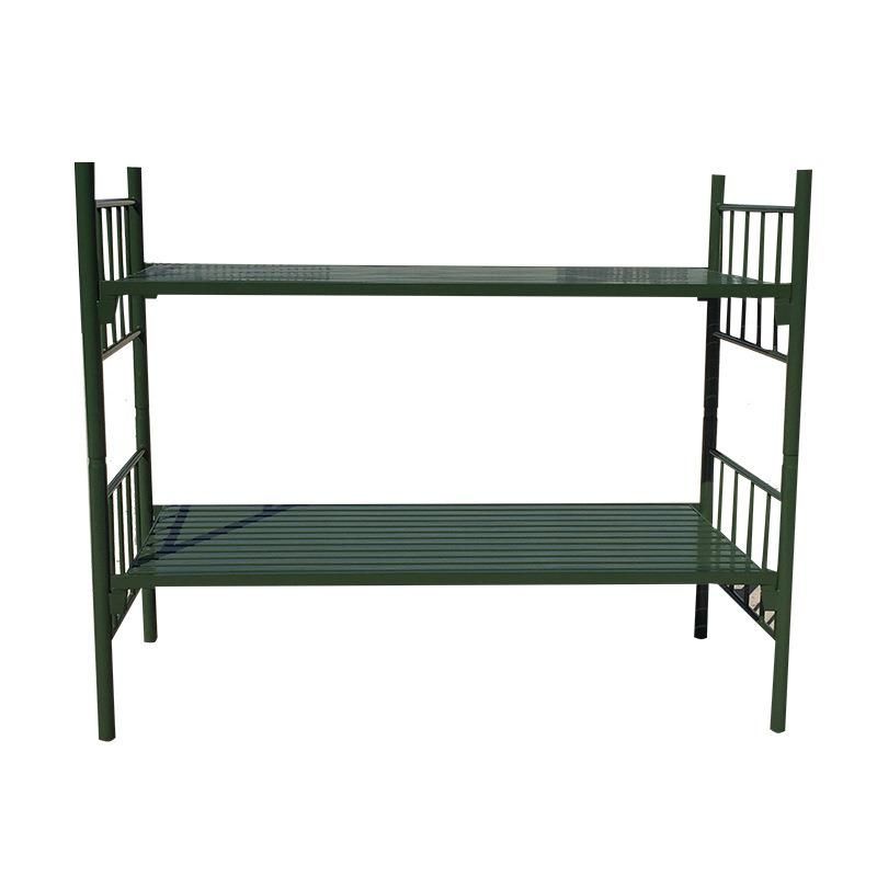 Wholesale Latest Double Bed Designs School Dormitory Black Green Adult Metal Bunk Bed