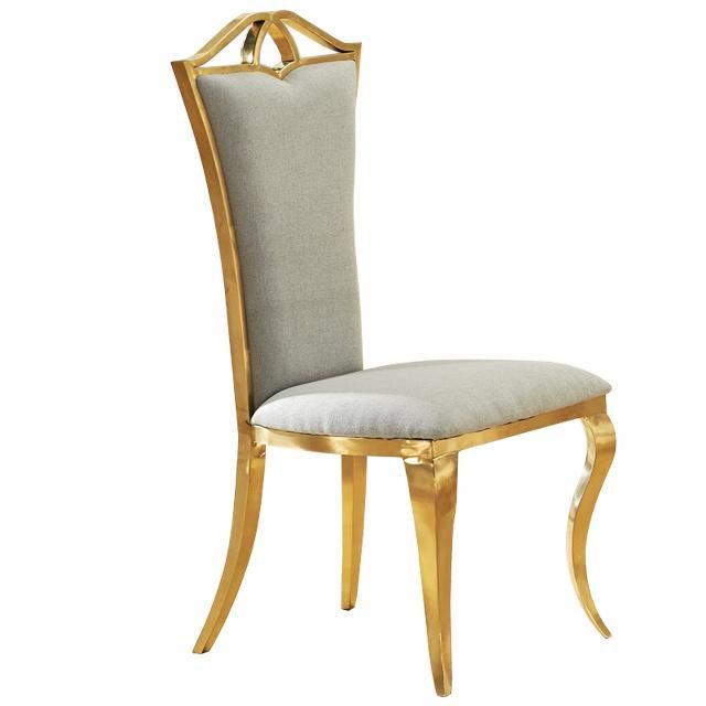 China Wholesale Fashion Design French Linen Fabric Wedding Chairs