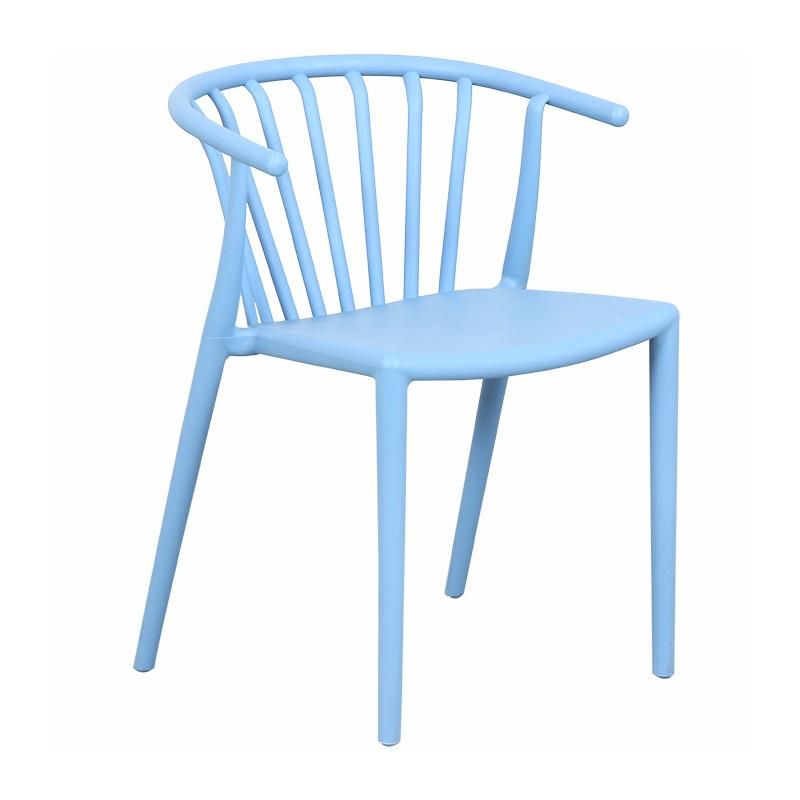 Wholesale Outdoor Furniture Modern Style Garden Furniture Union Plastic Chair Eco-Friendly PP Armrest Dining Chair