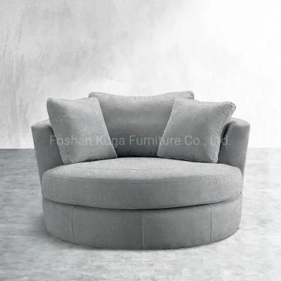 Round Lounge Cruddle Round Barrel Armchair Revolving Accent Chair Modern Italian Leisure Home Living Room Furniture Set