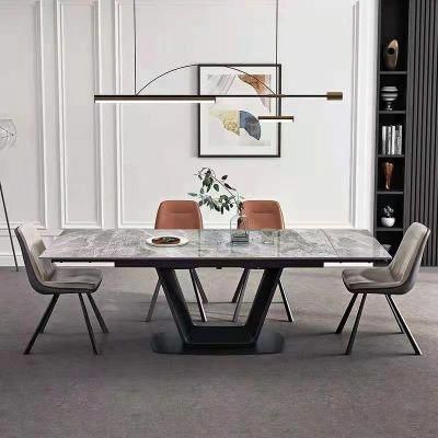 New Design Modern Hot Sale Cheap Marble Top Dining Table Set