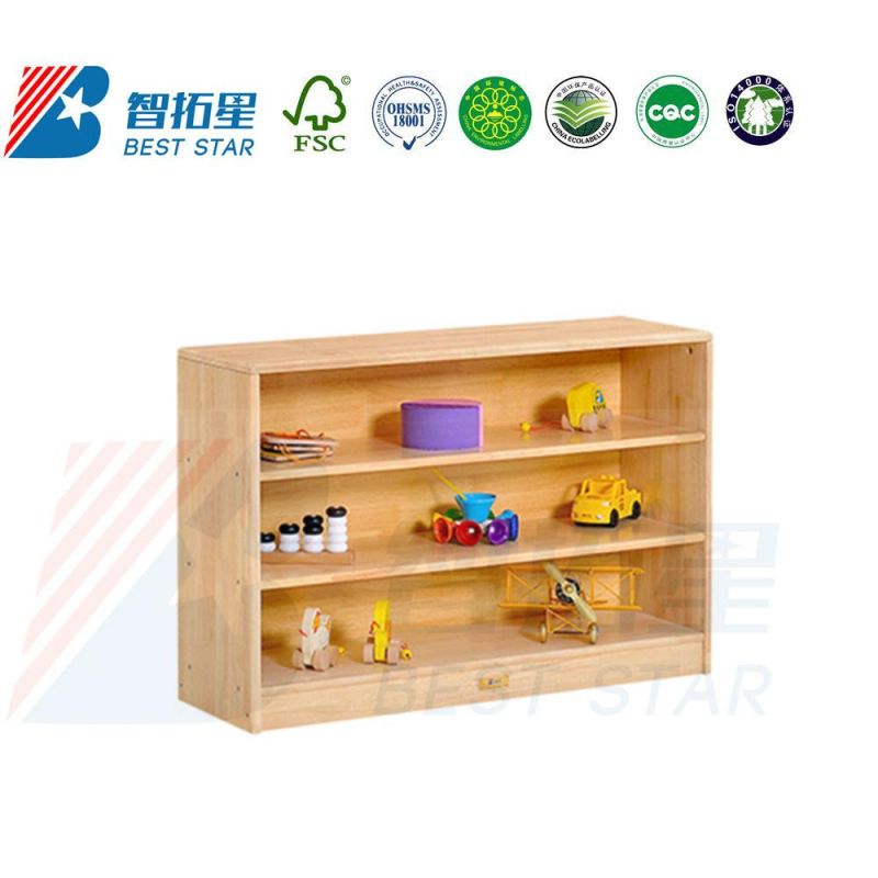 Nursery School and Kindergarten Toy Storage Cabinet, Kids Montessori Cabinet, Children School Classroom Furniture, Preschool Wooden Display Book Cabinet