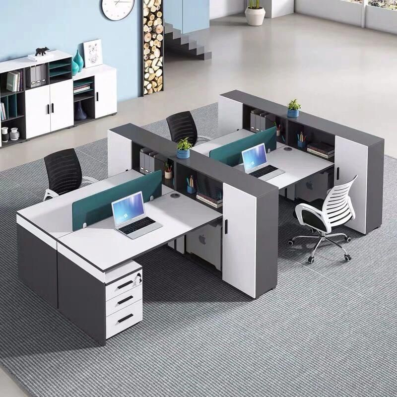 6 Persons Office Table Office Workstation Aluminum Office Desk Office Furniture