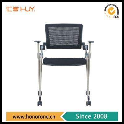 Modern Training Foldable Chair with Tablet and Castors