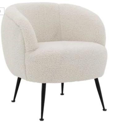 Nordic Teddy Chair Wool Fabric Fauteuil Luxury Hotel Modern Single Seater Sofa