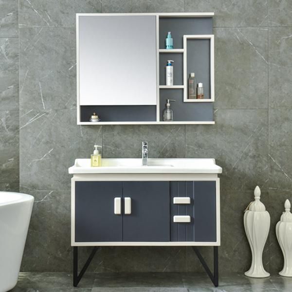 Modern Luxury Sanitary Ware Matt Wood Bathroom Cabinet Furniture Bathroom Vanity