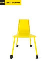 Reliable Brand Rotary Safe Dignified Stackable Steel Plastic Chair Without Armrest