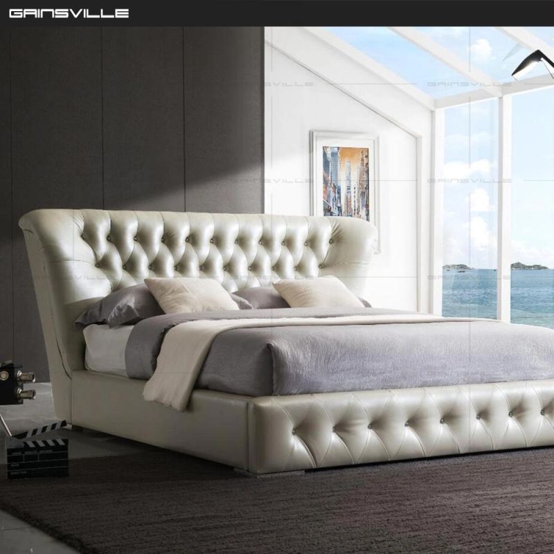 Modern Bedroom Furniture Upholstered Bed Fabric Bed King Size Bed Gc1632