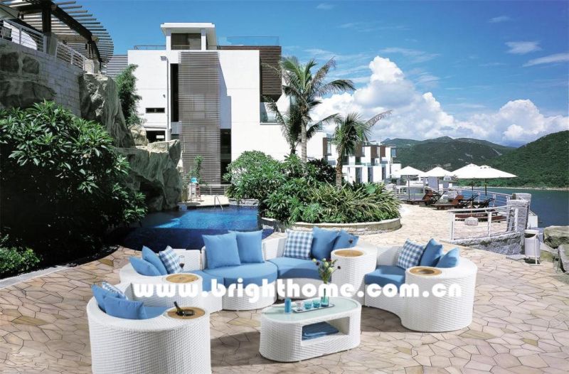 Aluminium PE Rattan Stylish Outdoor Sofa Set Furniture