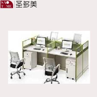 Modern Office Furniture Computer Desk 4 People Booth Office Desk