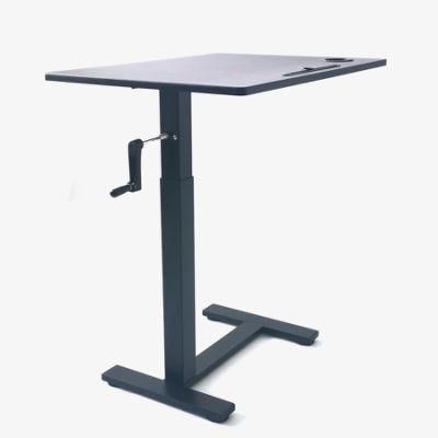 Ergonomic Manul Control Lift up and Down Height Adjustable Table