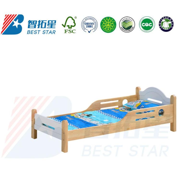 High Quality Beech Wood Kids Bed, School Bunk Bed for Kindergarten and Preschool and Nursery School, Children Bed