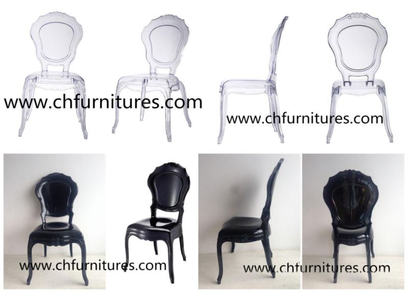 2019 New Style Crystal Clear Plastic Wedding Chairs (YC-A219)