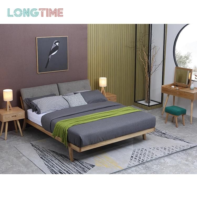 High Quality Modern Wood Grain High Gloss Bedroom Furniture