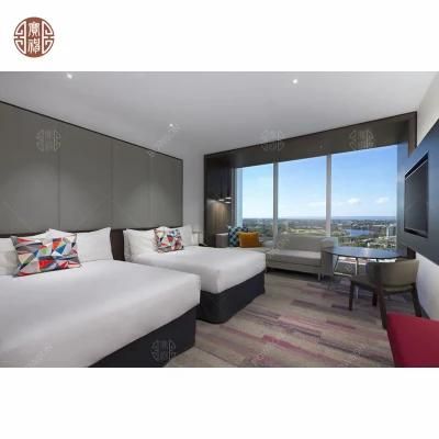 Comfortable Environment Modern Grey Hotel Bedroom Furniture