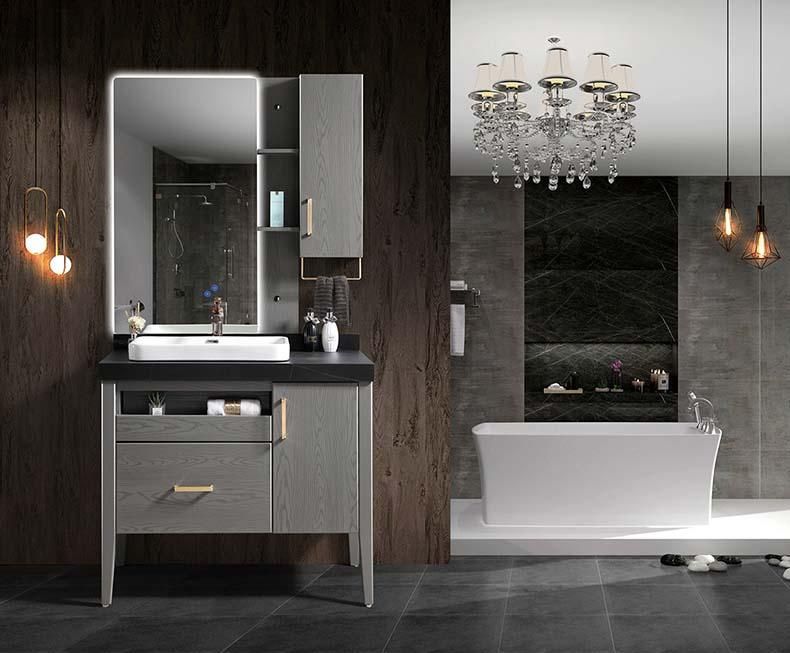 100cm European Luxury Products Including Mirror Cabinet and Bathroom Cabinet