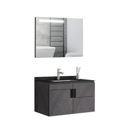 Matte White Lacquer Open Design Affordable Modern Bathroom Cabinets