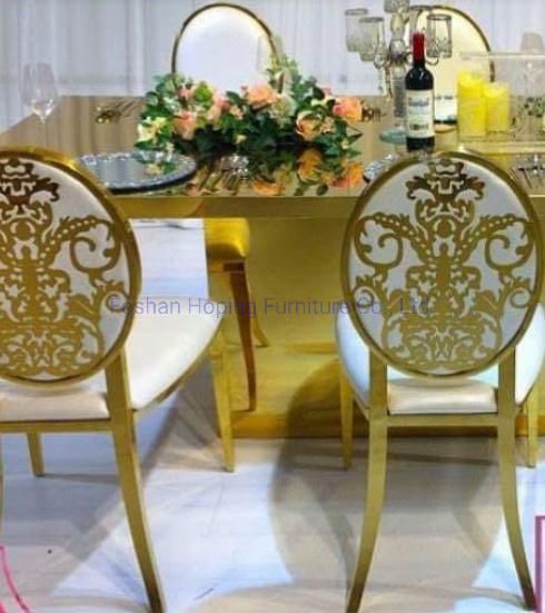 White Banquet Chair Cheap Event Party Wedding Use Dining Furniture Stainless Steel Chair