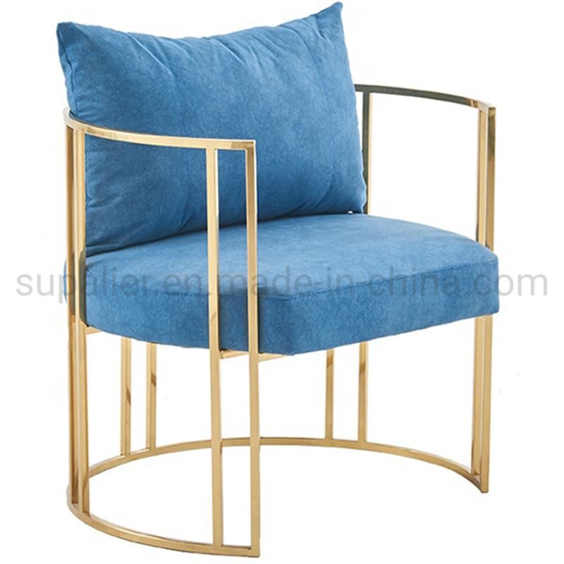 Cheap Price Modern Style Metal Frame Fabric Lounge Chair