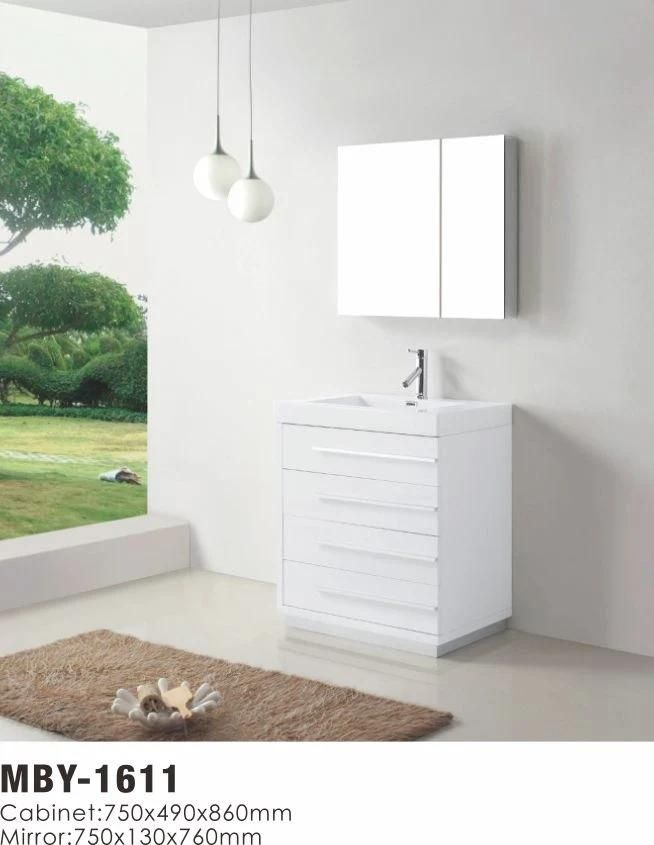 Best Sales Cheap Price PVC White Bathroom Vanity with Mirror Medicine Cabinet